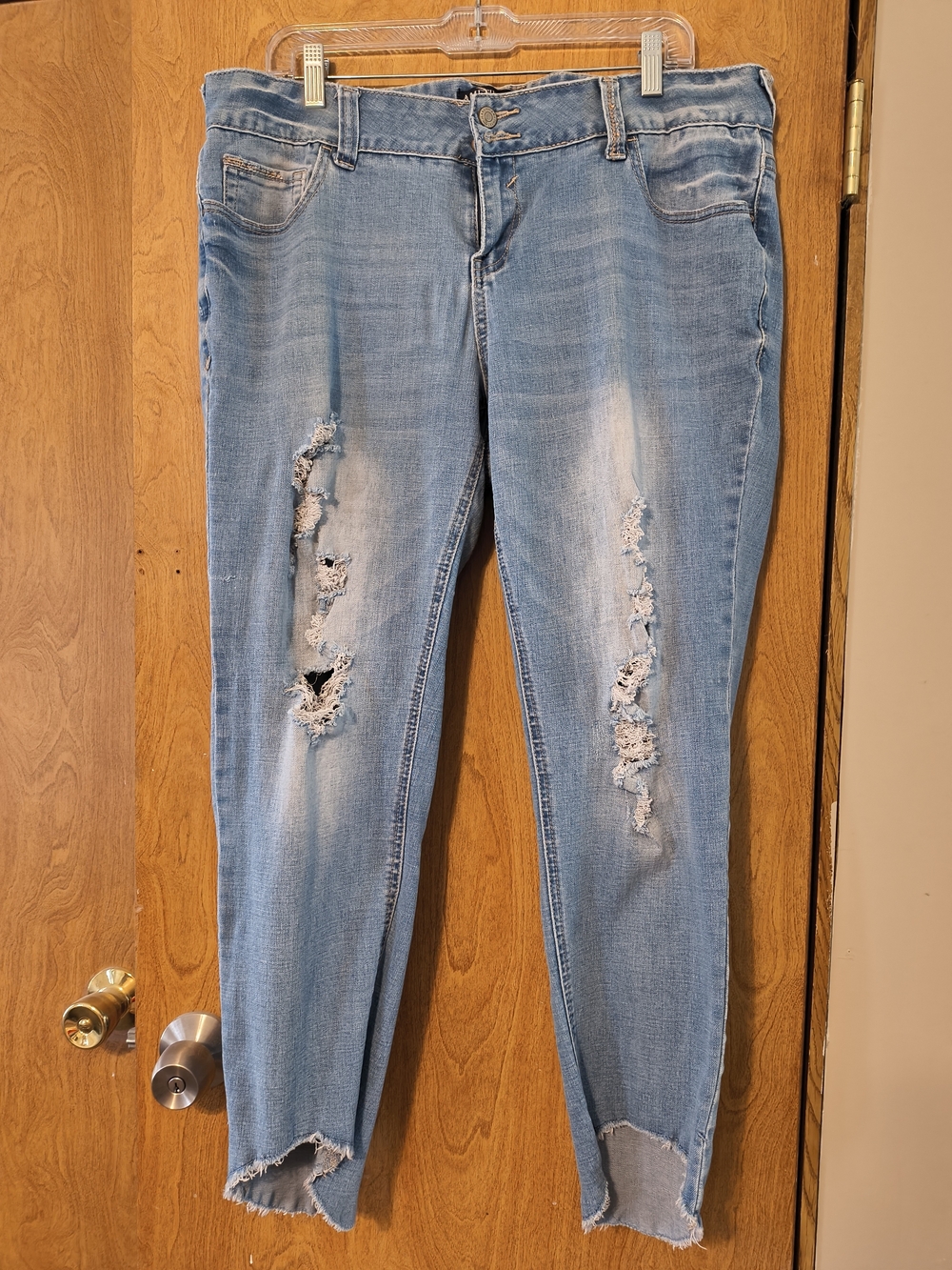 Amethyst Jeans Light Blue Ripped Skinny Jeans